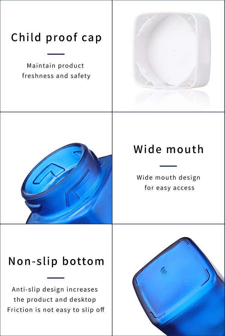 matte blue child resistant glass jar matte blue child resistant glass jar