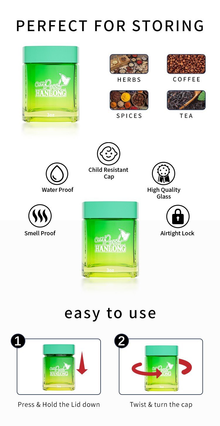 square glass cannabis jar square glass cannabis jar