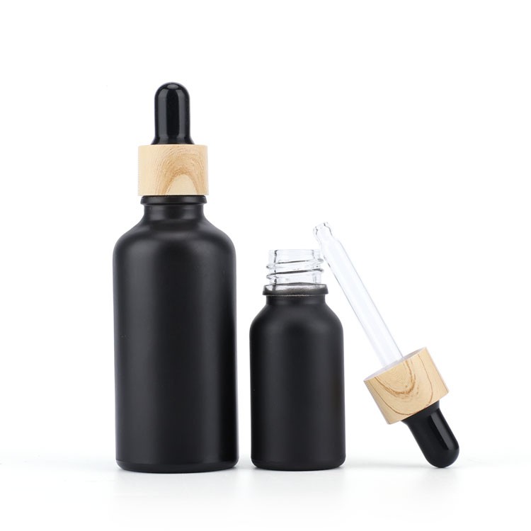 matte black oil glass dropper bottle matte black oil glass dropper bottle