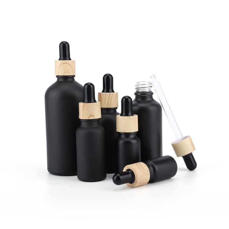 dropper bottle with bamboo dropper cap dropper bottle with bamboo dropper cap