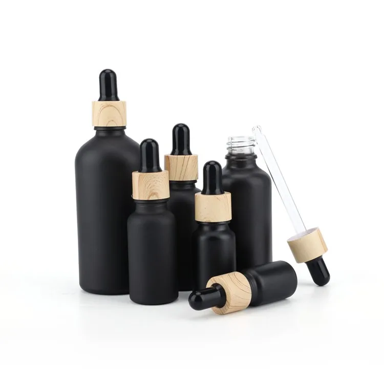 dropper bottle with bamboo dropper cap dropper bottle with bamboo dropper cap