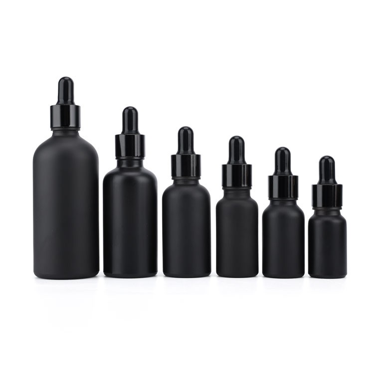 15ml matte black oil glass dropper bottle 15ml matte black oil glass dropper bottle