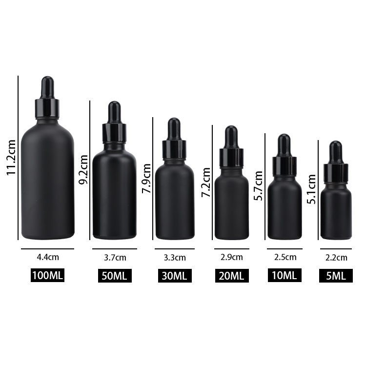 30ml matte black oil dropper bottle 30ml matte black oil dropper bottle