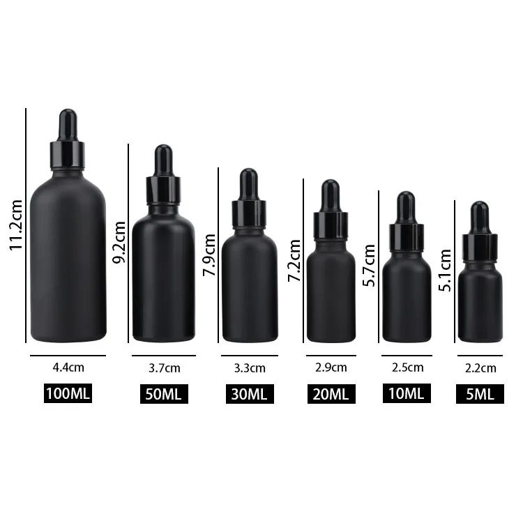 30ml matte black oil dropper bottle 30ml matte black oil dropper bottle