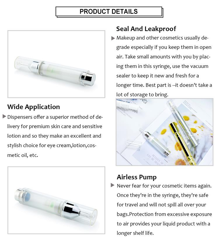 high quality cosmetic syringe bottle high quality cosmetic syringe bottle