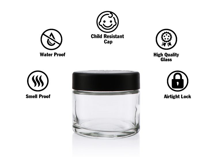 glass clear cannabis jar glass clear cannabis jar