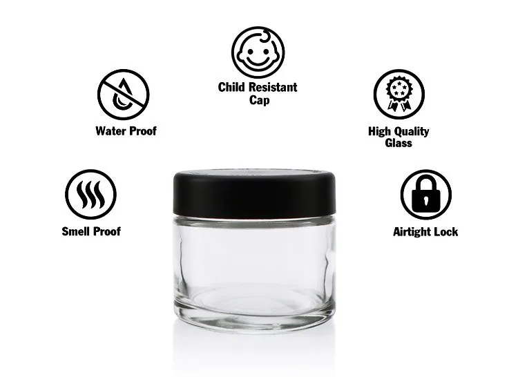 glass clear cannabis jar glass clear cannabis jar