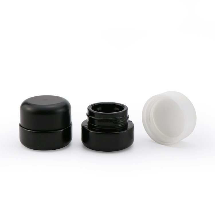 glass round concentrate jar glass round concentrate jar