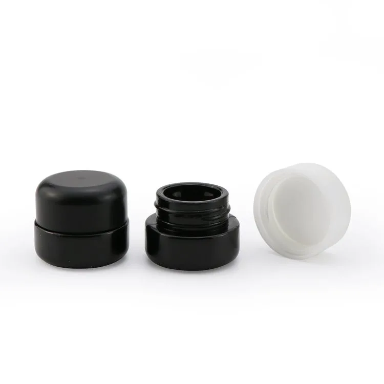 glass round concentrate jar glass round concentrate jar
