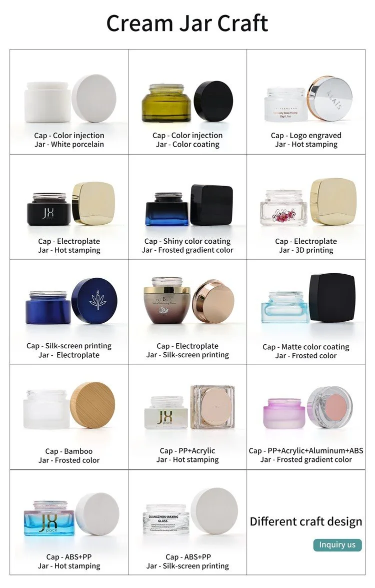 50g glass cosmetic jar 50g glass cosmetic jar