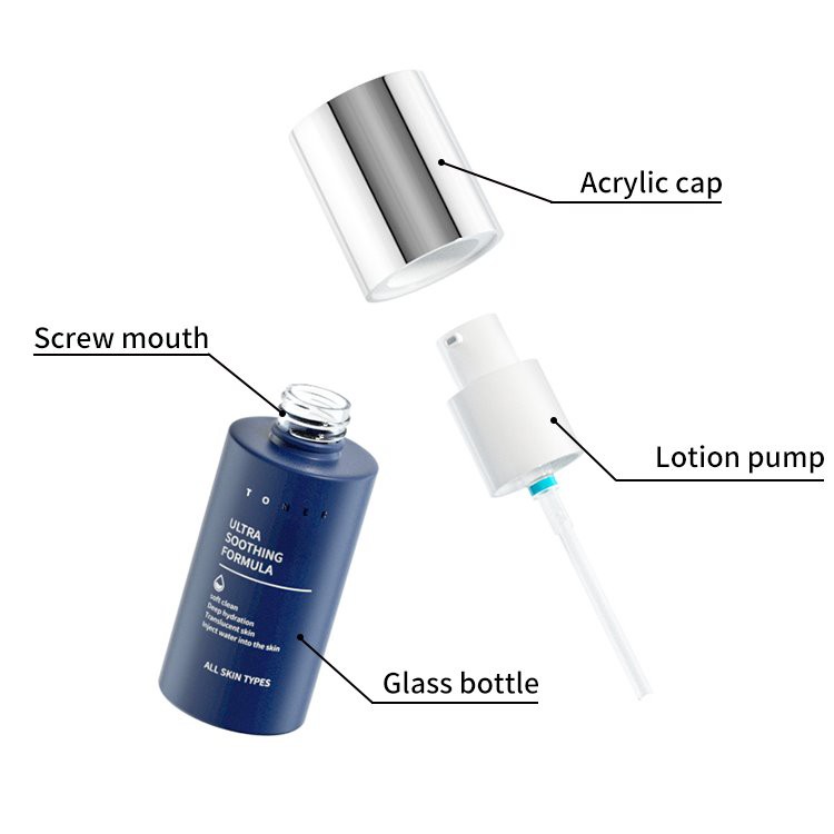 glass cosmetic bottle set glass cosmetic bottle set
