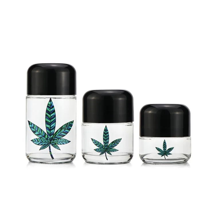 70g glass marijuana jar