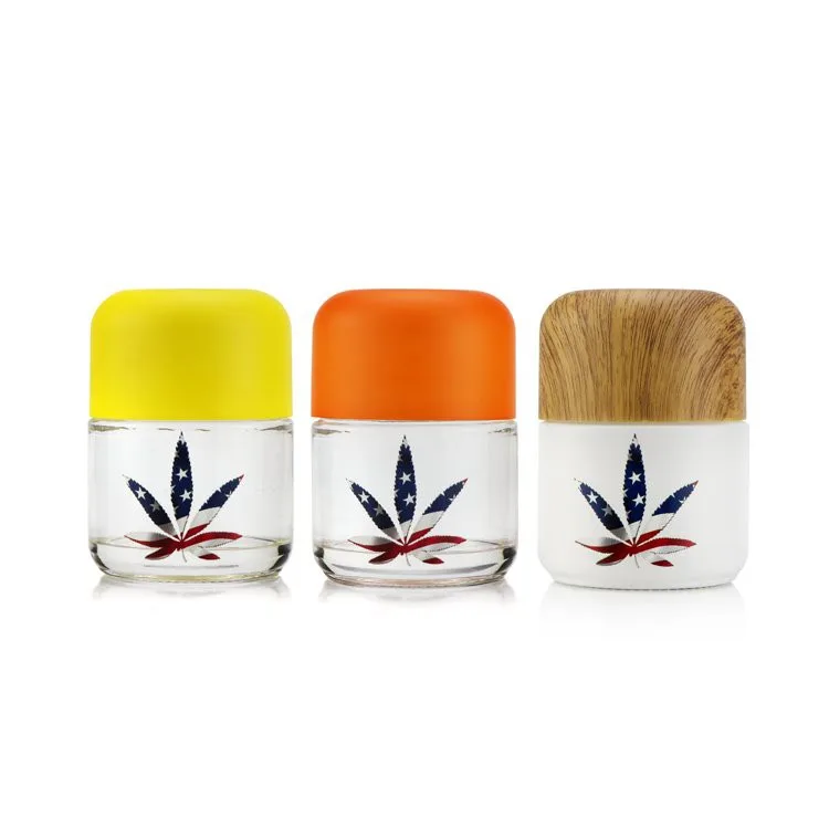 marijuana jar with black child resistant cap