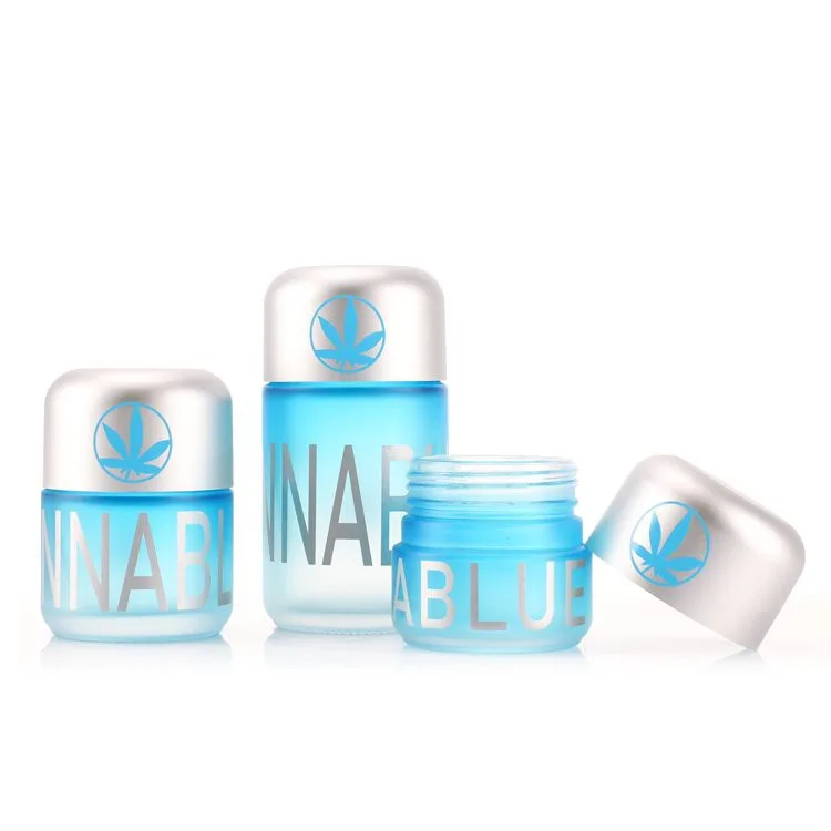 blue 5g glass child resistant jar blue 5g glass child resistant jar