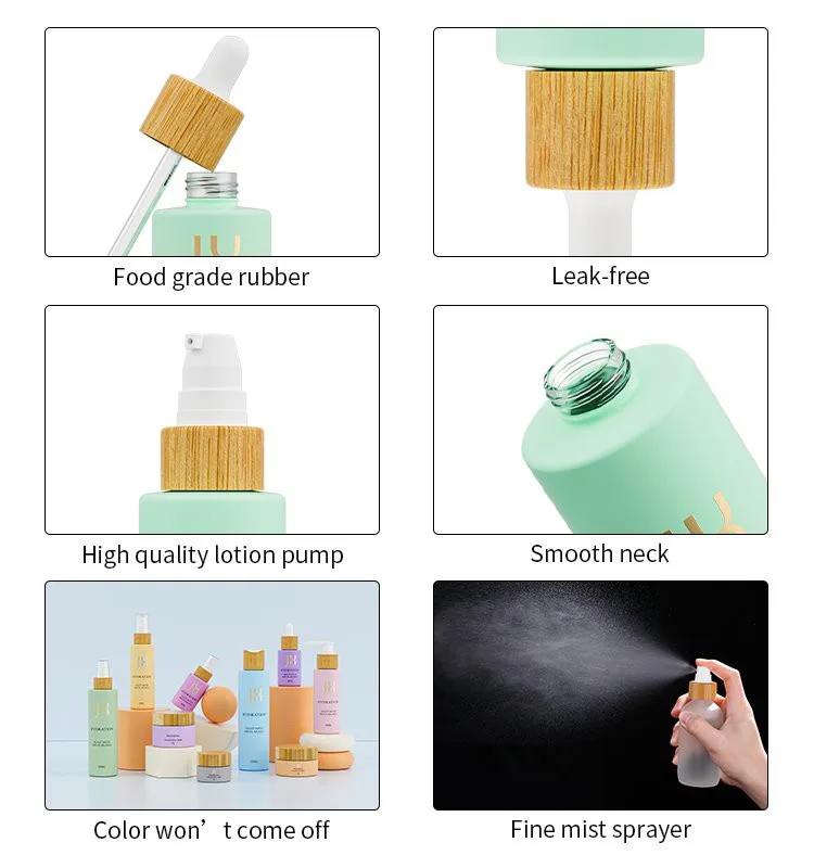 30ml wooden cap cosmetic pump bottle 30ml wooden cap cosmetic pump bottle