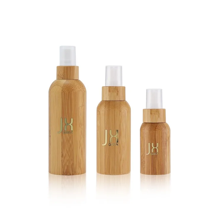 bamboo lotion bottle with pump