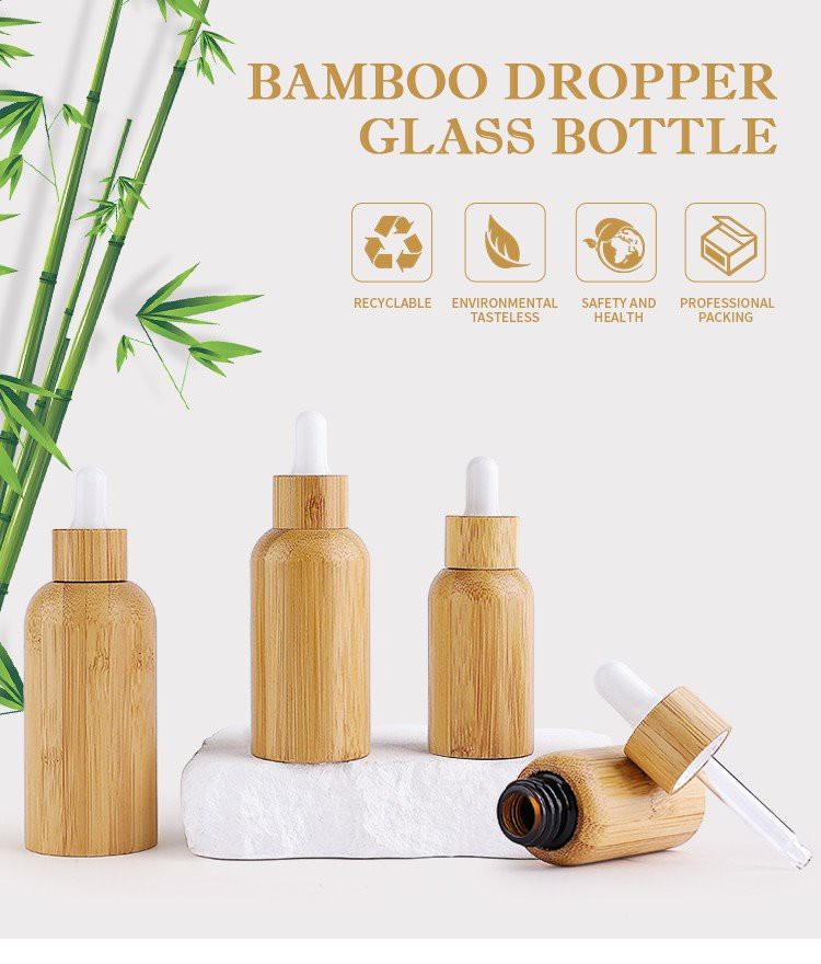 glass essential oil bottle with dropper