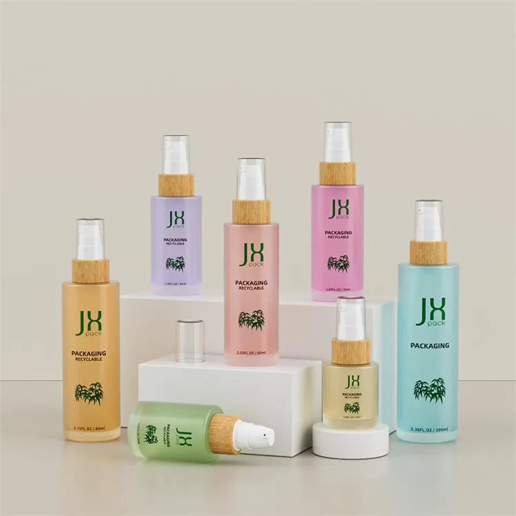 bamboo foundation lotion pump bottle