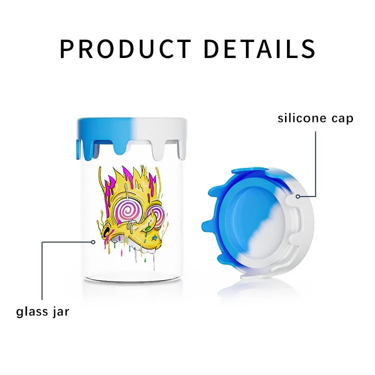 5ml glass concentrate jars 5ml glass concentrate jars