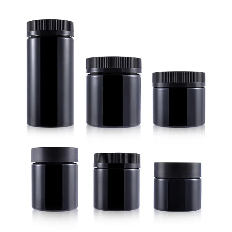 black plastic jar black plastic jar