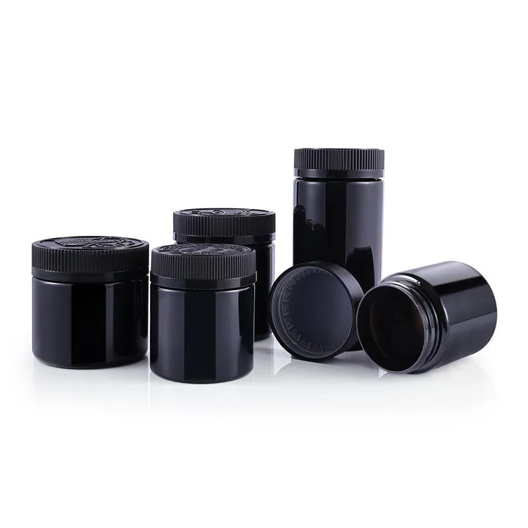 120ml black plastic jars 120ml black plastic jars