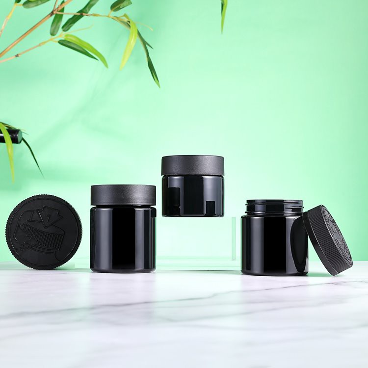 120ml black plastic pet jar 120ml black plastic pet jar
