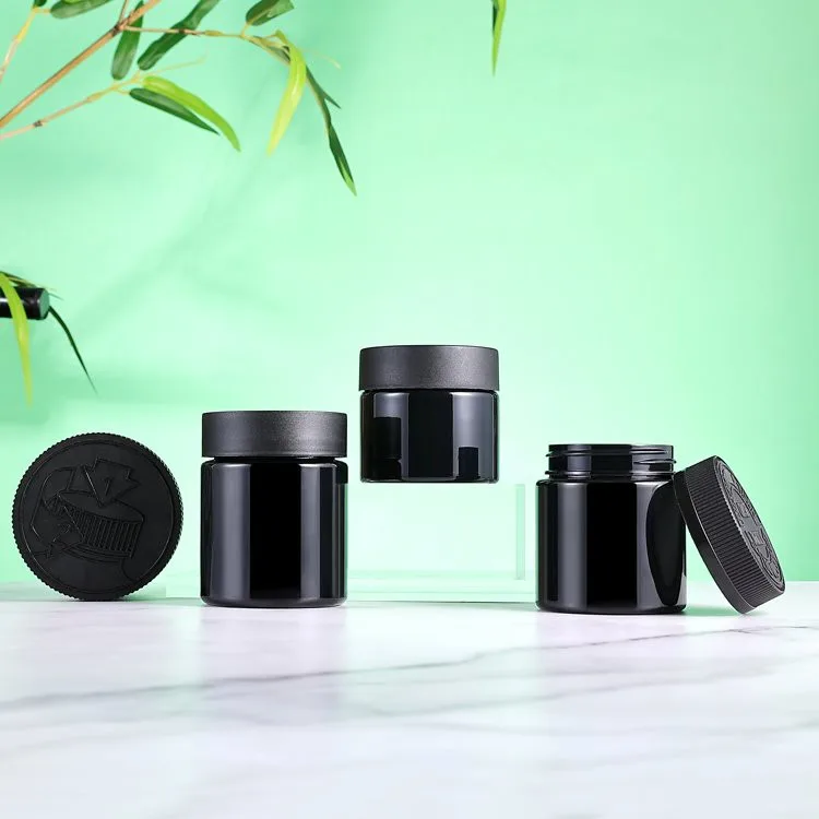 120ml black plastic pet jar 120ml black plastic pet jar