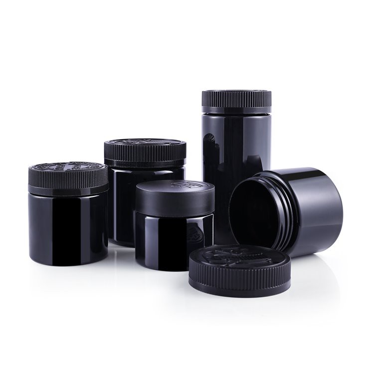 90ml black plastic jar 90ml black plastic jar