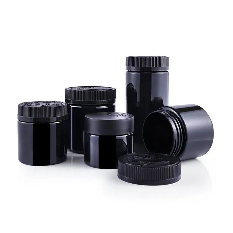 90ml black plastic jar 90ml black plastic jar