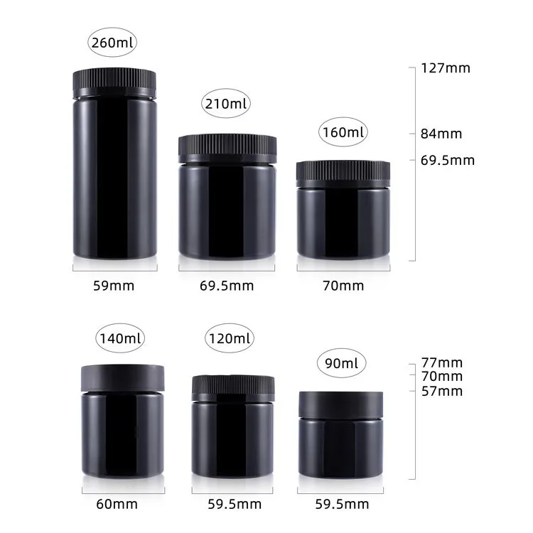 120ml child safety cap plastic jar 120ml child safety cap plastic jar