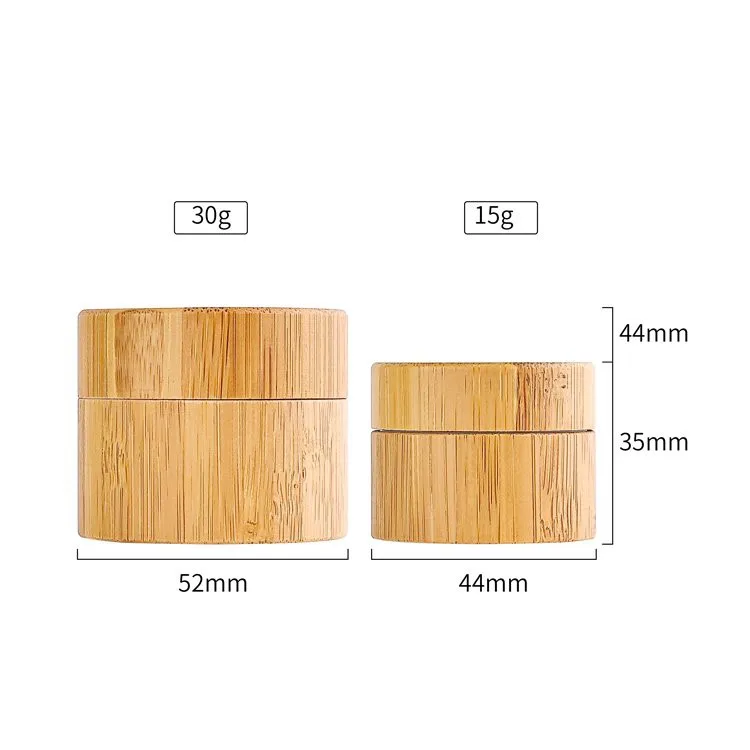 15g 30g bamboo cosmetic container 15g 30g bamboo cosmetic container