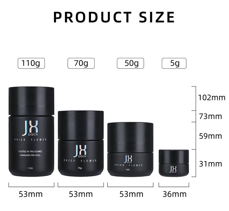 5g child resistant jar