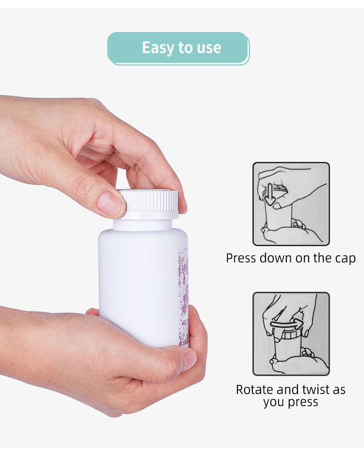 medicine bottle with child resistant cap medicine bottle with child resistant cap