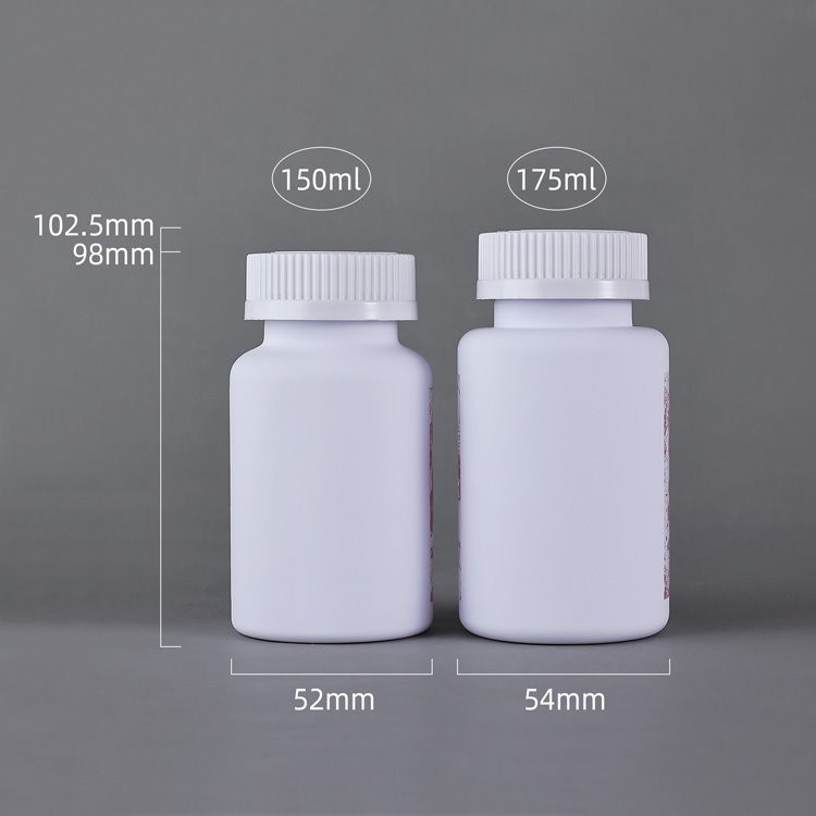 150ml white pet pill bottle