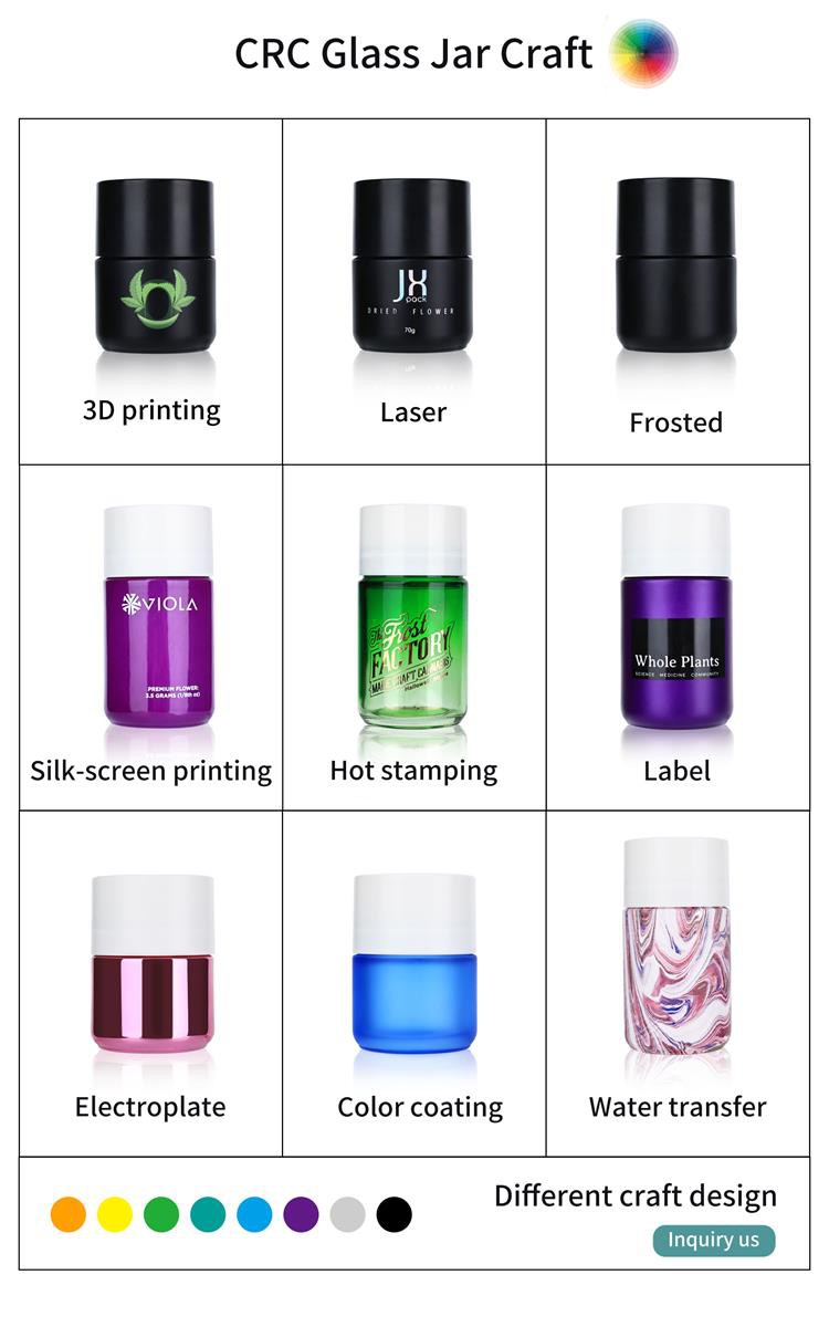 70ml hemp glass jar 70ml hemp glass jar