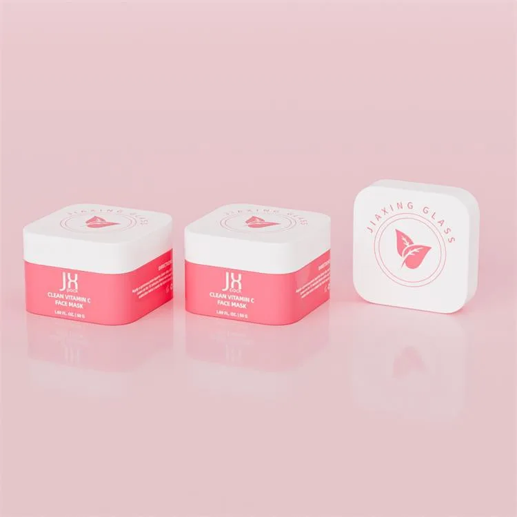 square 50g cream jars square 50g cream jars