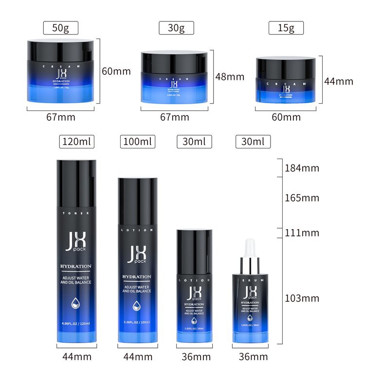 thick bottom skincare bottle packaging