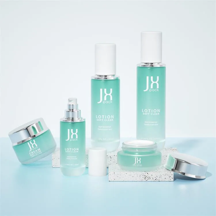 glass skincare bottles