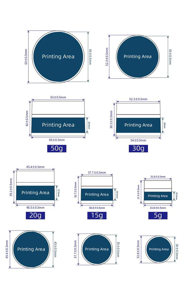 50 gm plastic containers