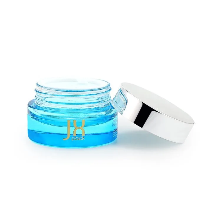 blue cosmetic jars blue cosmetic jars