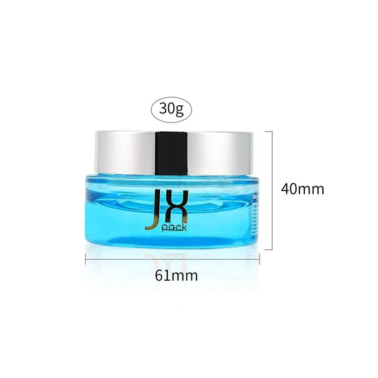 blue glass cosmetic jars blue glass cosmetic jars