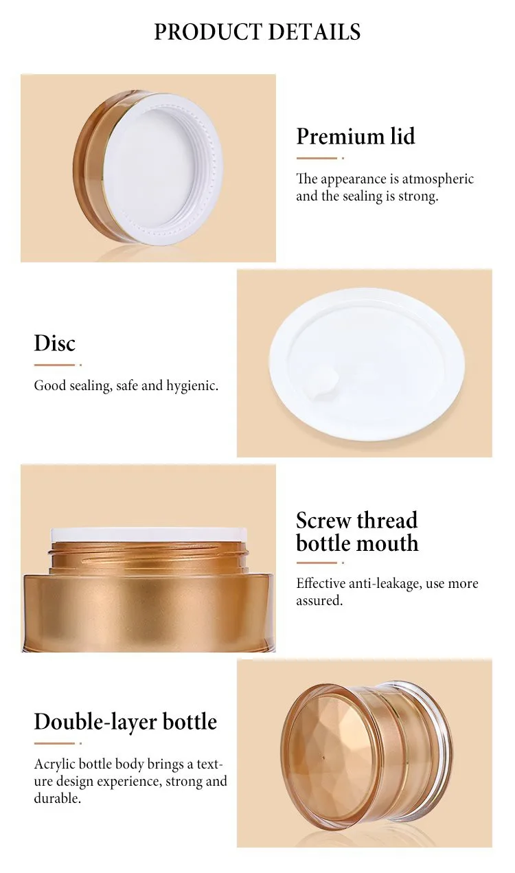 cosmetic sample jars