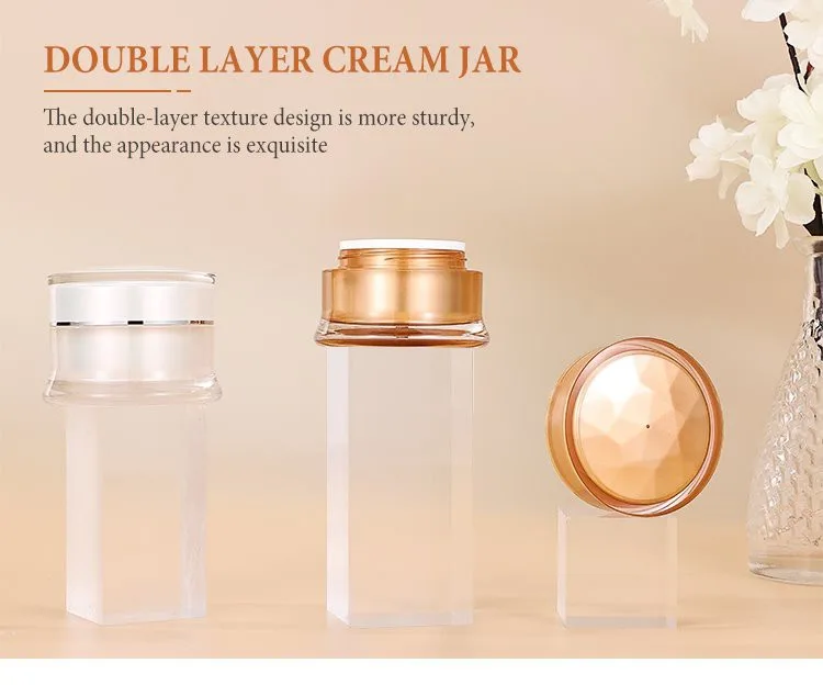 cosmetic pots with lids