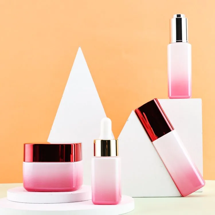 square cosmetic jars