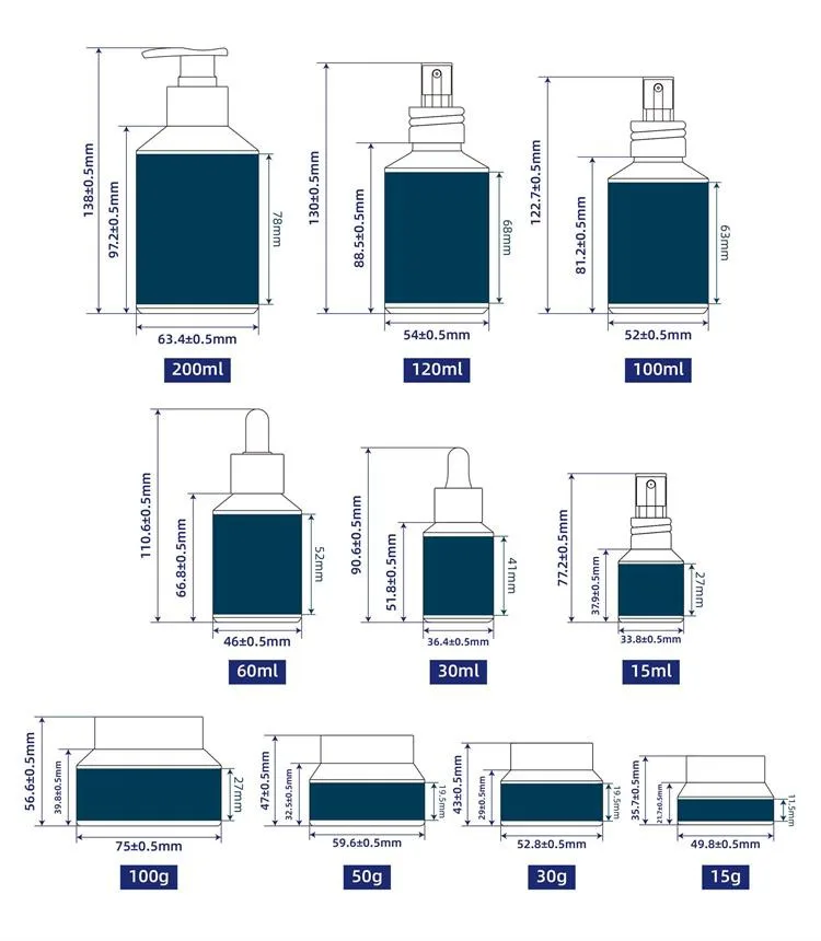 pump cosmetic bottles