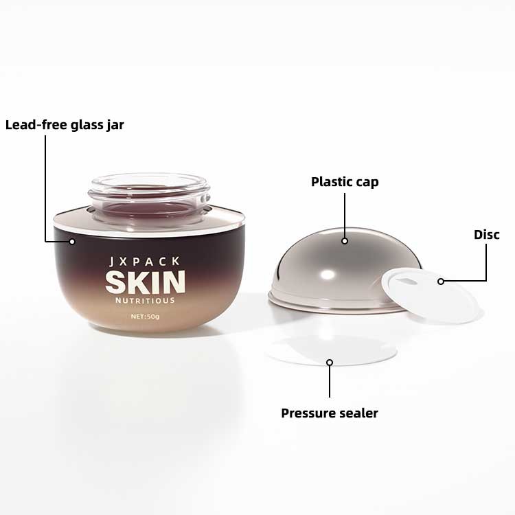 glass face cream jars glass face cream jars