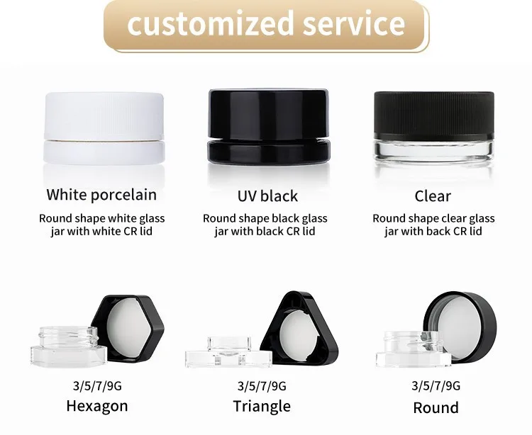 mini black glass concentrate jar mini black glass concentrate jar