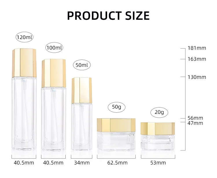 skin care glass packaging