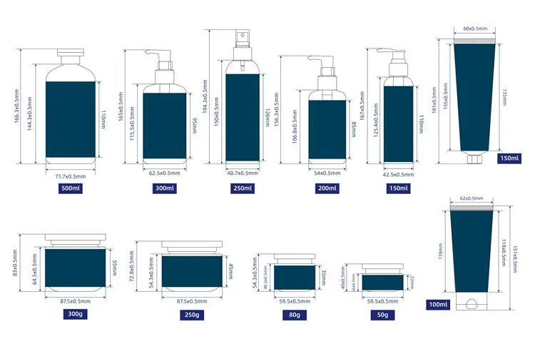 100ml plastic tubes