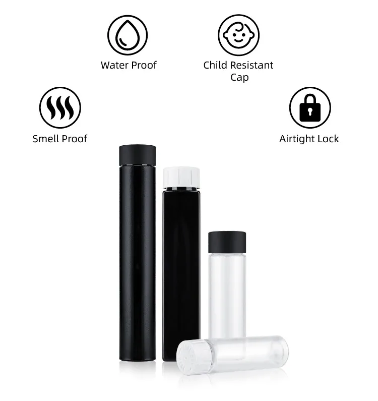 plastic child resistant tube